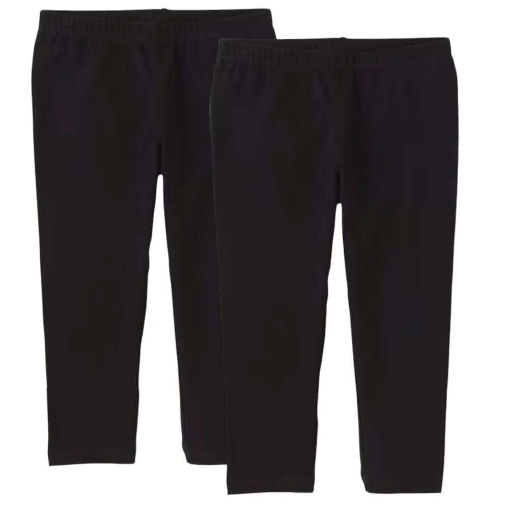 The Children's Place Girls‎ Capri Leggings 2-Pack in Black - Size XL(14P)